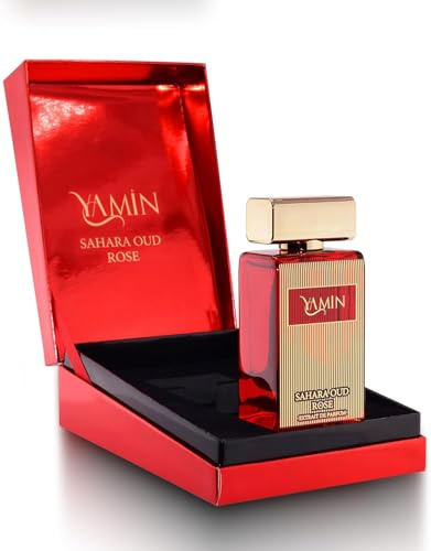 Yamin Sahara Oud Rose EDP 100ml Unisex Bulgarian Rose, Peony, Cashmere Wood & Bergamot | Long-Lasting Luxury Perfume from Dubai for Men & Women | Addictive & Seductive Signature Spray