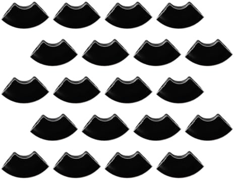 VILLCASE Protège-Pieds Stabilité Renforcée en Plastique Noir Lot de 20 et Protection du Sol pour Pieds de Table Épingle à Cheveux pour Projet Hairpin Leg