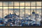 Scenolia Papier Peint Intissé Toits de Paris 3 x 2,70m - Décoration Murale Effet Trompe l’Oeil - Revêtement Panoramique Tapisserie XXL - Pose Facile et Qualité HD