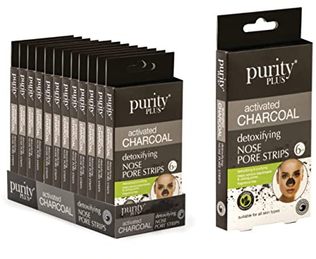 Purity Plus Activated Charcoal Detoxifying Nose Pore Strips