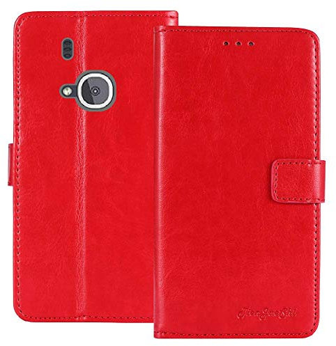 TienJueShi Rot Premium Retro Business Flip Book Stand Brief Leder Tasche Schutz Hulle Handy Case Abdeckung Wallet TPU Silikon Cover Etui Skin Fur Nokia 3310 3G 2.4 inch 2017