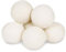 Wool Dryer Balls by 6-Pack Reusable Natural Fabric Softener Softens and fluffs Clothing, Towels, Sheets, Blankets