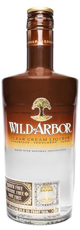 Wild-Arbor Clear Crème Liqueur - 70cl - 19.8% ABV - Clear Irish Cream Liqueur - Wild-Arbor Plant Based Liqueurs - Free From Gluten, Dairy, Artificial Ingredients & GMOs