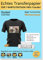 TransOurDream A4X20 Blatt+2 A3 Silikonpapier,ECHTE Inkjet Bügelfolie,Transferpapier für Dunkle Stoffe,Inkjet Textilefolien,Transferfolie für dunkle T-Shirts und Textilien,Transfer paper