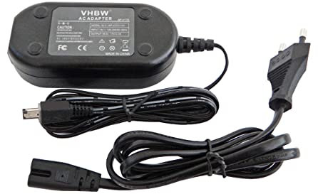 vhbw Kamera-Netzteil Netzkabel kompatibel mit JVC GR-D32, GR-D32U, GR-D32US, GR-D33ER, GR-D33U Kamera, Digitalkamera, DSLR, 2m