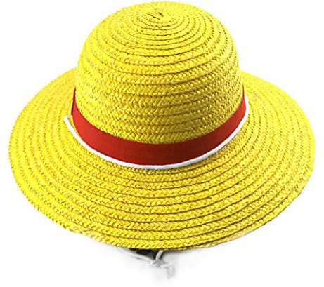 WANHONGYUE Anime One Piece Monkey D. Luffy Ruffy Cosplay Sombrero de Paja Sombreros de Sol Sombrero de Verano