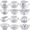 12 Stücke Metall Badebomben Formen Bade Kugelformen für Handwerk DIY Badebomben Basteln Formen für Handgemachte Seifen Kerzen Kuchen Eis Backen Kunsthandwerk Herstellung Zubehör, 6 Formen