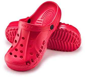 ESTRO Gartenclogs Herren Gartenschuhe Damen - Gartenclogs Damen Unisex Leicht Gummischuhe Sommer Garten Clogs Herren A78 (40, Rot)