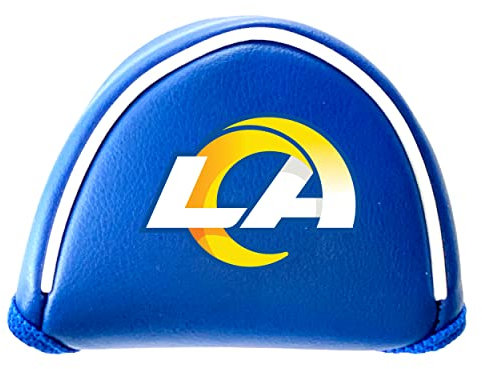 Team Golf NFL Los Angeles RAMS Putter Cover - Mallet (Color) - Printed Team Golf NFL Putter Cover - Mallet Printed, Fits Most Mallet Putters, Easily Slips on and Secures with Velcro Closure