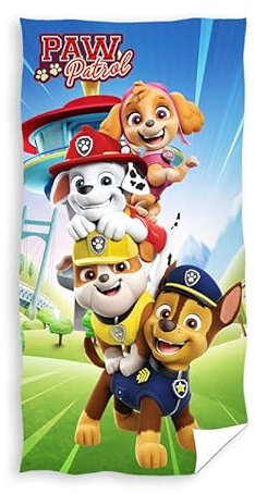 FACTORY CR Paw Patrol Mikrofaser-Handtuch, 70 x 140 cm, 240 g