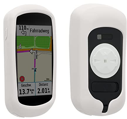 kwmobile Silikon Hülle für Garmin Edge Explore - GPS Fahrrad-Computer Schutzhülle, Weiches Navi Case, Silikonhülle in Weiß