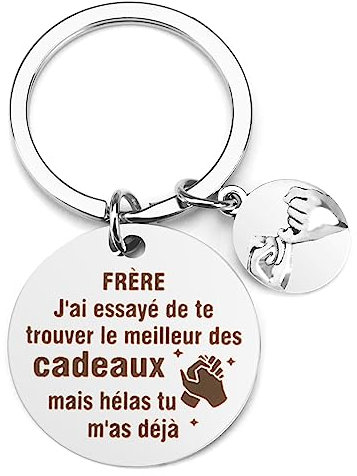 Cadeau Amitié, Porte Clé pour Anniversaire, Noel, Cadeau pour Son Frère, Beau Frere, Homme, pour Une Amie
