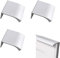 TUKNN Manijas de Cocina Ocultas, Tiradores Para Armarios y Cajones, Plata Mate, 3 Piezas