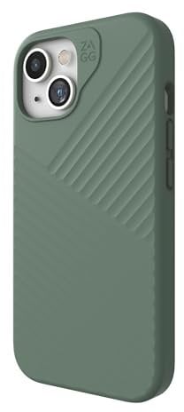 ZAGG Denali Snap iPhone 15/14/13 Case - Drop Protection (16ft/5m), Dual Layer Textured Cell Phone Case, No-Slip Design, MagSafe Phone Case, Moss Green