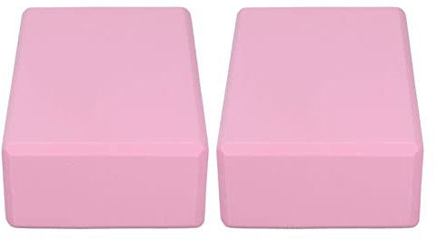 Rosa Yoga-Block, Schaumstoff-Material, Rosa Yoga-Blöcke, 2er-Pack, 2 Stück, Rutschfeste Optik, für Pilates Zur Meditation
