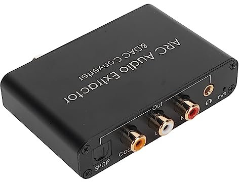 Digital-Analog-Audio-Konverter 192KHz HDMI ARC Audio Extractor SPDIF 3.5mm Kopfhöreranschluss Multifunktions-Sound-Konverter ARC Sound Extractor für Home Cinema TV
