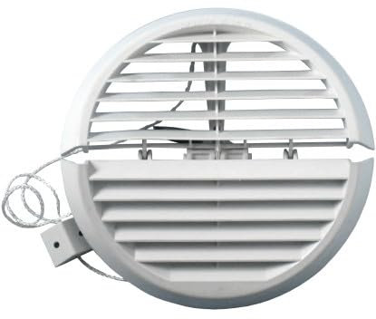 DFR160B-Y Griglia Ventilazione Pieghevole Dentro/Fuori Ø 186 mm In Plastica Con Rete E Molle