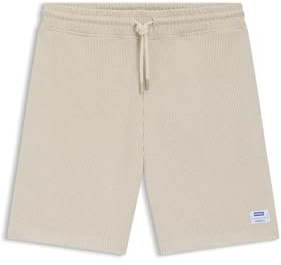 HUGO Herren Nuwafflo Loose-Fit Shorts aus Baumwoll-Mix mit Waffelstruktur