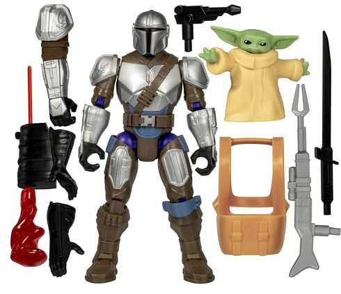 Star Wars MixMashers Mandalorianer & Grogu individualisierbares Mix-and-Match Deluxe Action-Figurenset & Accessoires