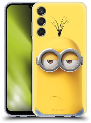 Head Case Designs Offizielle Despicable Me Kevin Minions Volles Gesicht Soft Gel Handyhülle Hülle kompatibel mit Samsung Galaxy M15/F15 5G