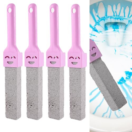 2 Pack Handle Toilet Bowl Cleaner Pumice Stone Sticks Hard Water Ring Stains Remover for Kitchen/Pool/Bath/Household Cleaning