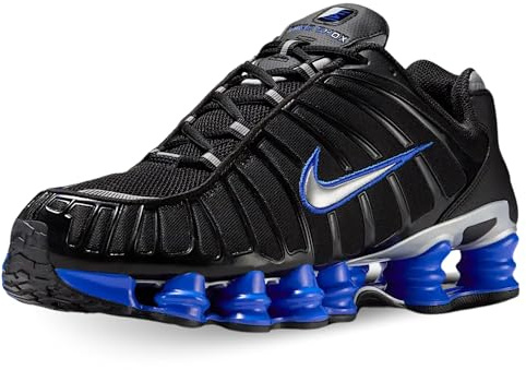 NIKE Shox Tl Mens Fashion Trainers in Black Silver - 8 UK
