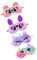 GANAZONO Plüsch Schlafmasken Für Tierdesigns Eule Regenbogenkatze Einhorn Regenbogenbär Reise Augenmaske Für Erholsamen Schlaf Und Nickerchen Lebhafte