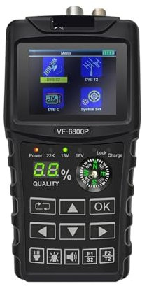 LYFDPN VF6800P Digital Sat Finder Combo Support DVB T2/S2/C Sat Finder Satellite TV Receiver DVB-T2 Signal Tuner