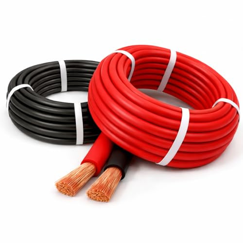 MKGT Hi-Flex 35mm2 240 Amp 2 AWG - Cable de PVC para arrancador/inversor/soldadura/batería (rojo, 1 metro)