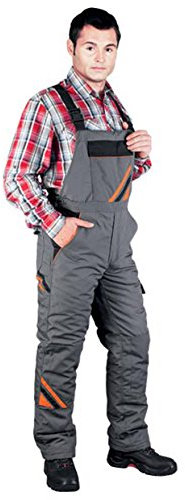 Reis PRO-WIN-B_Sbpxxxl Pro Master gefütterte Schutzlatzhose, Stahl Blau-Schwarz-Orange, XXXL Größe