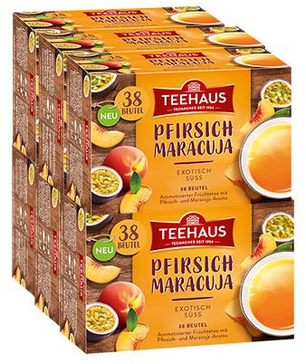 Teehaus Pfirsich-Maracuja, 6er Pack