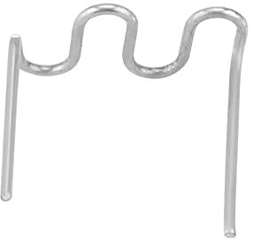 Kunststoffschweißhefter Auto Bumper Repair Tool 0.8mm 100Pcs(Wave Style)