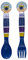 STOR 2 Pcs Pp Cutlery Set With Cardboard Minions Ii - Cubiertos, unisex