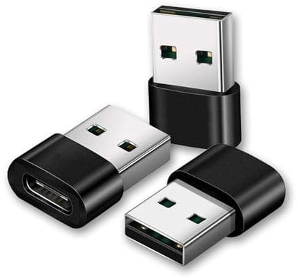 New USB to USB C Adapter 3Pack,Type C Female A Male Charger Converter for Apple Watch Ultra iWatch 8 7,Samsung Galaxy Note 10 20 S21 S22 S23 S24,Beats Flex,MacBook Pro,iMac,PC,Laptop,Computer,Socket