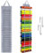 DecroXmas Vinyl Rolls Storage Organizer Vinyl Storage Rack with 48 Compartments Holder Wall Mount Vinyl Storage for Craft Room Black (Grey)