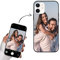 Yoedge Personalisierte Handyhülle für Apple iPhone 12/12 Pro Hülle Selbst Gestalten Eigenem Foto Bild Text Personalisiert Case Individuelle Geschenk Schutzhülle Schwarz Cover für iPhone 12 Pro 6,1