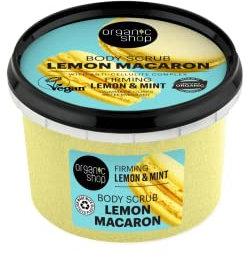 Organic Shop Firming Body Scrub Lemon & Mint (250 ml) - Anti-Cellulite, Anti-Aging - Körperpeeling - Teil der Sparkling Summer Collection