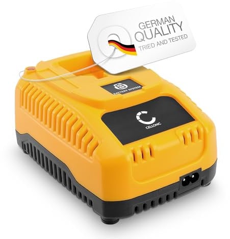 CELLONIC Akkuschrauber Ladegerät 7.2V-18V für NI-MH NI-Cd Akkus kompatibel mit DeWalt - Schnellladegerät 1.5A für DW9116, DE9310, DC9310 Akkus