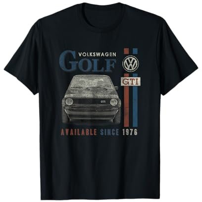 VW Golf GTI Racing Distressed Vatertag T-Shirt