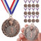 GeeRic Bronzemedaille für Kinder, 12 Stück Gewinner Bronzemedaille für Schule Kinder Sieger Medallien Super Medallien Podium Kindergeburtstag Kinder lieben Diese Medaille