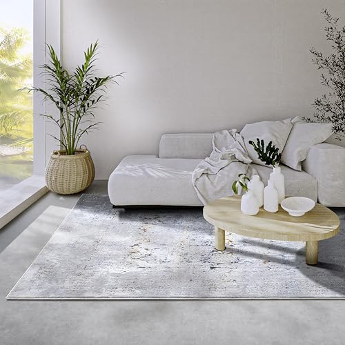 Villeroy & Boch Kurzflor Teppich Wendelin - Klassischer Wohnzimmerteppich - Dicht gewebt - Vintage Teppich für Wohnzimmer, Schlafzimmer, Esszimmer, Flur, Küche – Creme Multifarben, 155x235cm