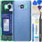 LUVSS Vitre Arrière pour Samsung Galaxy S8 SM-G950F Bleu Coque Cache Batterie avec Lentille de Caméra, Adhésifs, Kit Outils, Guide De Réparation