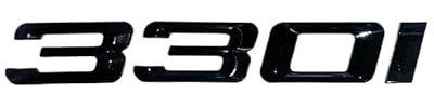 Für 3-Serie 330i Emblem Schwarz Glänzend Auto Schriftzug Heck Abzeichen Aufkleber passend für BMW