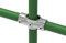 Fenau | Kreuz-Verbinder, 0-11°, Ø 33,7 mm, Kreuz-T-Stück, Rohrverbinder, Temperguss galvanisiert, feuerverzinkt, inkl. Schrauben