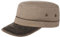 Stetson Katonah Cotton Army Cap Damen/Herren - Baumwollcap größenverstellbar - Armycap Sommer/Winter - Kappe 100% Baumwolle - Military-Cap Used Look - Baumwollkappe mit Schirm Hellbraun M (56-57 cm)