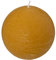 Atmosphera - Bougie boule rustique - jaune - 445g