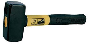 Mazo de mortero de 1250-100428 - Cabezal de acero endurecido. Mango de fibra.