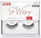 Kiss Lash Couture So Wispy Collection 1 Pair of Volumizing Fake Lashes, Style 01, with Tapered Ends and Aloe Infused Lash Glue