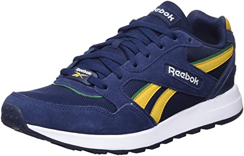 Reebok Herren Sneaker, Leder, Vector Navy Bright Ochre Glen Green, 41 EU