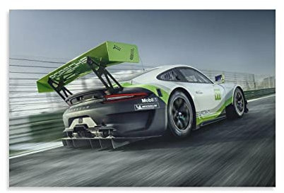 Supercar Poster Porsche 911 Gt3 Leinwand-Kunstposter und Wandkunstdruck, modernes Familien-Schlafzimmer, 40 x 60 cm